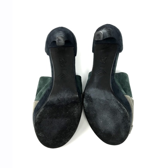 🚨FINAL🚨7 FOR ALL MANKIND Green Suede Heels - Picture 8 of 8